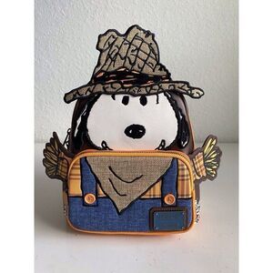 Loungefly Peanuts Snoopy Scarecrow Cosplay Mini Backpack Fall Autumn NEW
